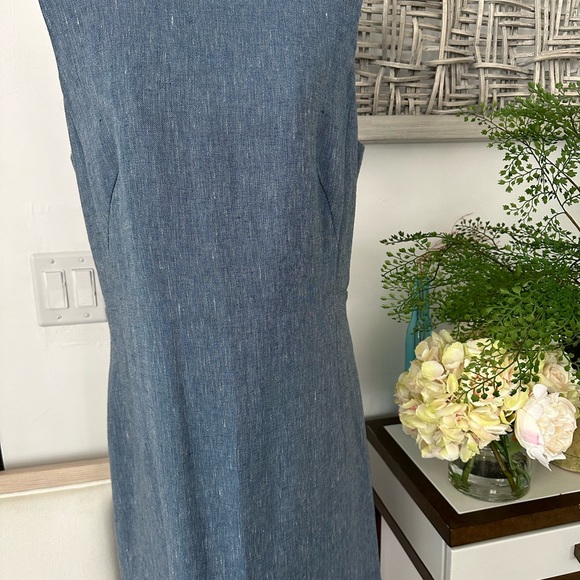 NWT AKRIS Linen Dress, Fully Lined - Picture 5 of 11